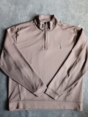 Cutter & Buck Light Brown 1/4 Zip Pullover Sweatshirt Size XL Mens, Breathable